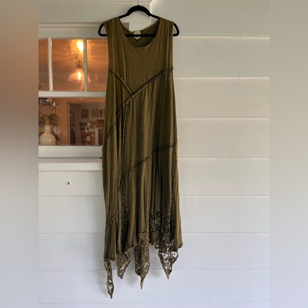 Jaded Gypsy Felicity Layer It Up Dress Olive